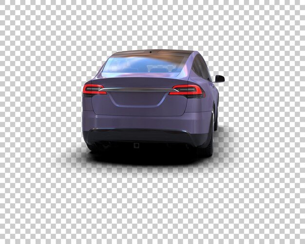 Ilustración de renderización 3D de automóviles realistas aislados en el fondo