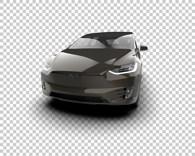 Ilustración de renderización 3D de automóviles realistas aislados en el fondo