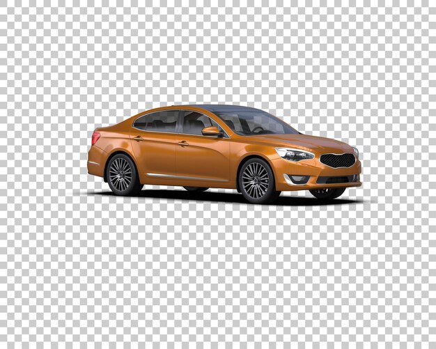 Ilustración de renderización 3D de automóviles realistas aislados en el fondo