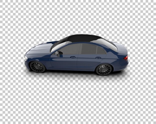 Ilustración de renderización 3D de automóviles realistas aislados en el fondo
