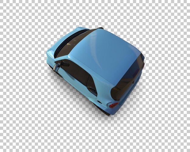 Ilustración de renderización 3D de automóviles realistas aislados en el fondo