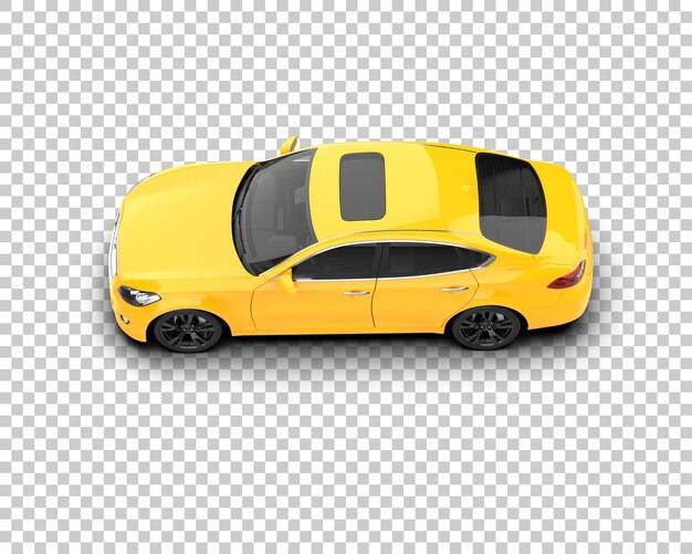 Ilustración de renderización 3D de automóviles realistas aislados en el fondo