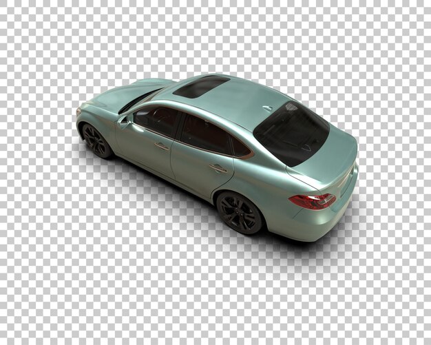 Ilustración de renderización 3D de automóviles realistas aislados en el fondo