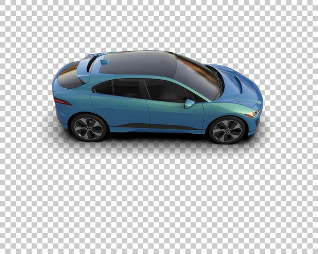 Ilustración de renderización 3D de automóviles realistas aislados en el fondo
