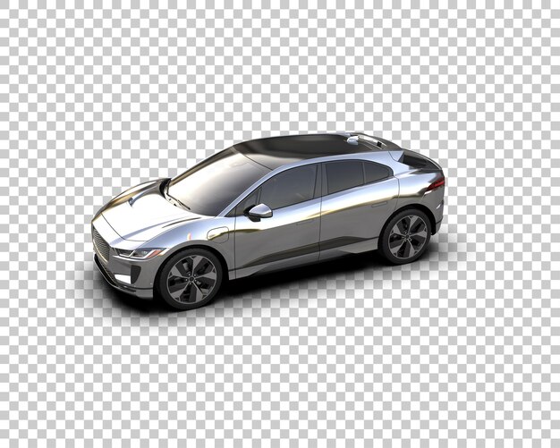 Ilustración de renderización 3D de automóviles realistas aislados en el fondo