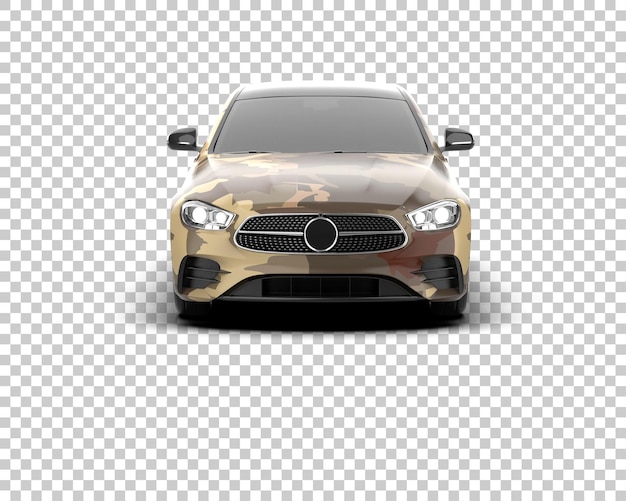 Ilustración de renderización 3D de automóviles realistas aislados en el fondo