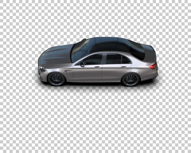 Ilustración de renderización 3D de automóviles realistas aislados en el fondo