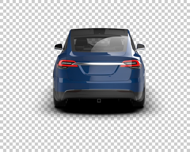 Ilustración de renderización 3D de automóviles realistas aislados en el fondo