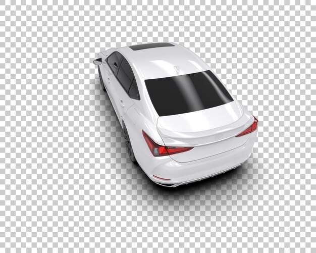 Ilustración de renderización 3D de automóviles realistas aislados en el fondo