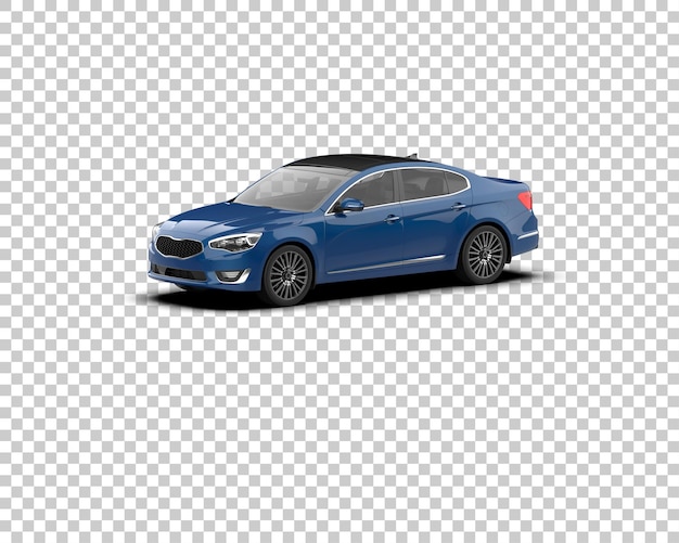 Ilustración de renderización 3D de automóviles realistas aislados en el fondo