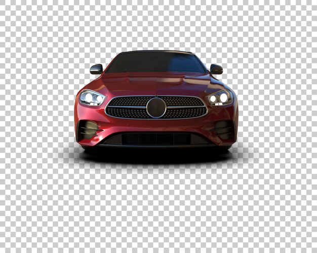 Ilustración de renderización 3D de automóviles realistas aislados en el fondo