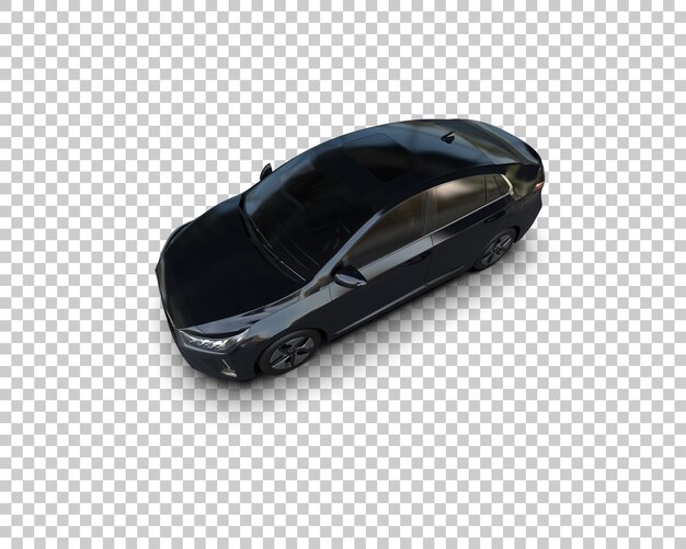 Ilustración de renderización 3D de automóviles realistas aislados en el fondo