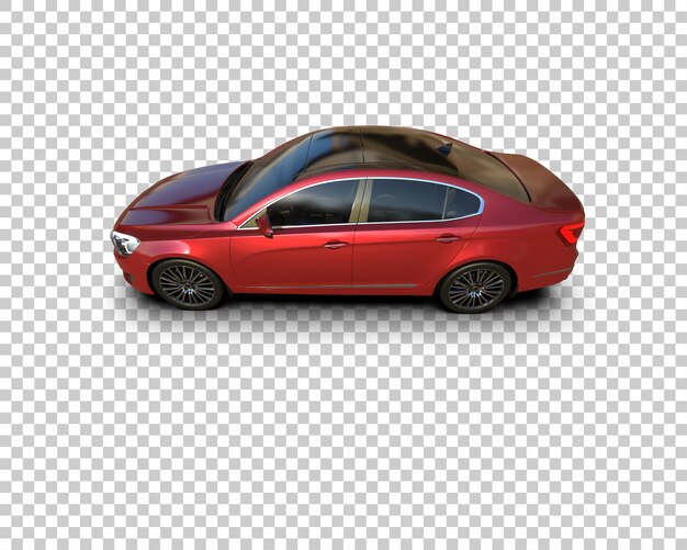 Ilustración de renderización 3D de automóviles realistas aislados en el fondo