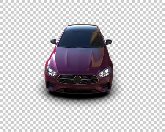 Ilustración de renderización 3D de automóviles realistas aislados en el fondo