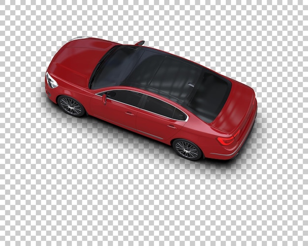 Ilustración de renderización 3D de automóviles realistas aislados en el fondo