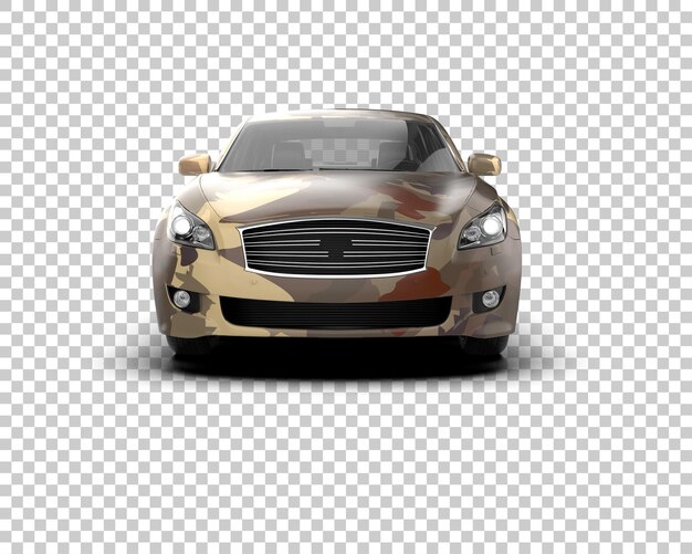 Ilustración de renderización 3D de automóviles realistas aislados en el fondo