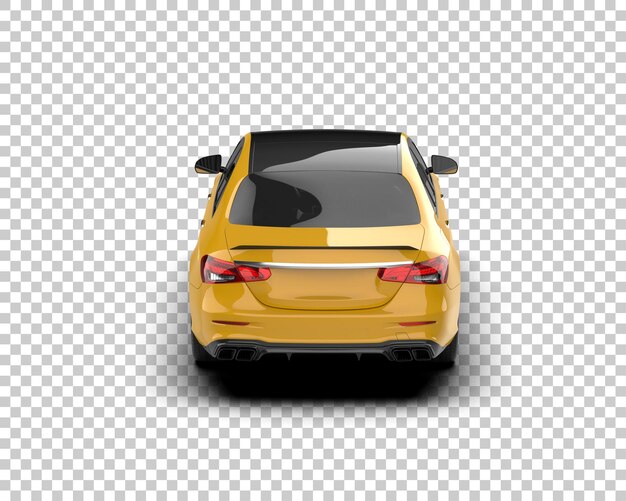 Ilustración de renderización 3D de automóviles realistas aislados en el fondo