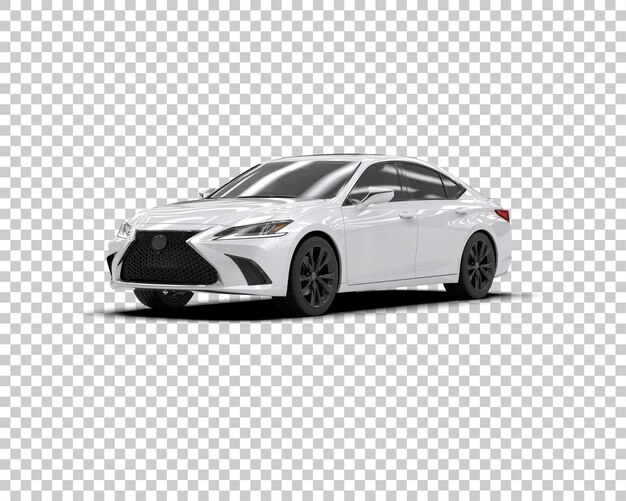 Ilustración de renderización 3D de automóviles realistas aislados en el fondo