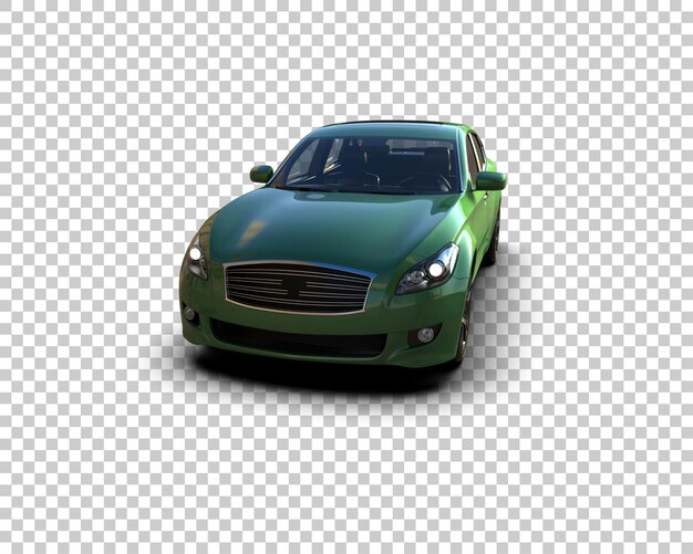 Ilustración de renderización 3D de automóviles realistas aislados en el fondo