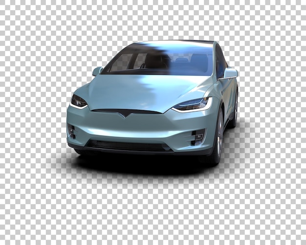 Ilustración de renderización 3D de automóviles realistas aislados en el fondo