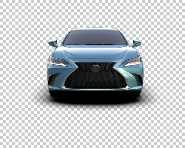 Ilustración de renderización 3D de automóviles realistas aislados en el fondo
