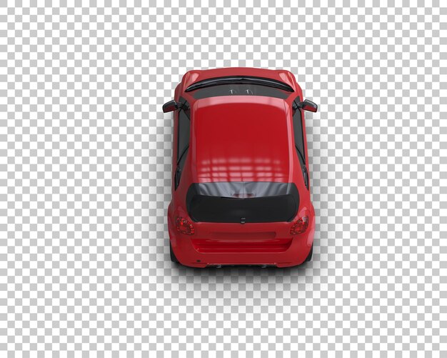 Ilustración de renderización 3D de automóviles realistas aislados en el fondo