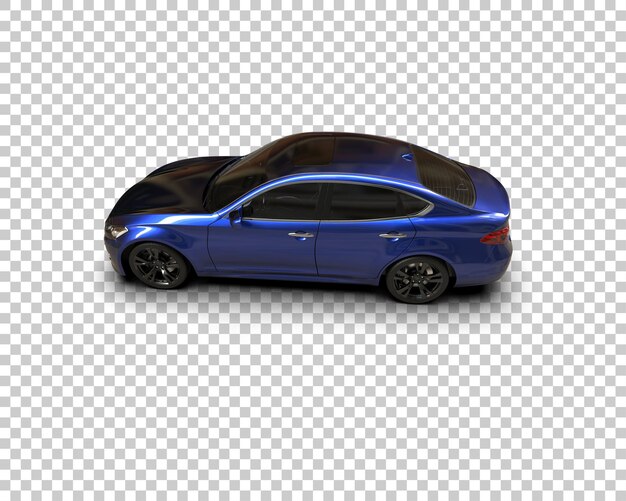 Ilustración de renderización 3D de automóviles realistas aislados en el fondo