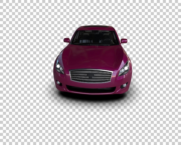 Ilustración de renderización 3D de automóviles realistas aislados en el fondo