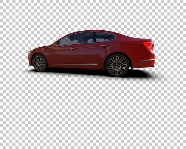 Ilustración de renderización 3D de automóviles realistas aislados en el fondo