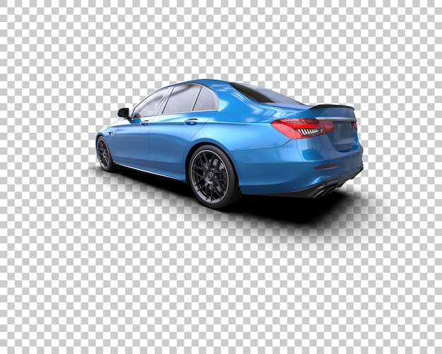 Ilustración de renderización 3D de automóviles realistas aislados en el fondo