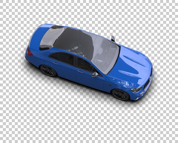 Ilustración de renderización 3D de automóviles realistas aislados en el fondo