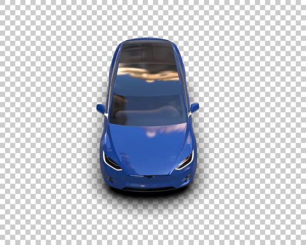 Ilustración de renderización 3D de automóviles realistas aislados en el fondo