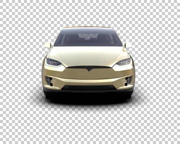Ilustración de renderización 3D de automóviles realistas aislados en el fondo