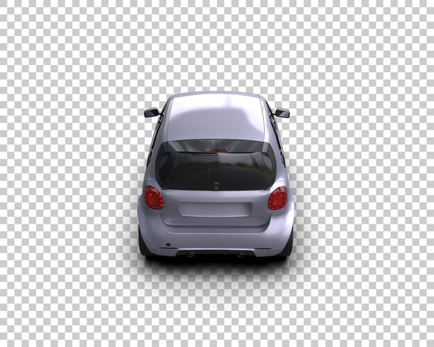 Ilustración de renderización 3D de automóviles realistas aislados en el fondo