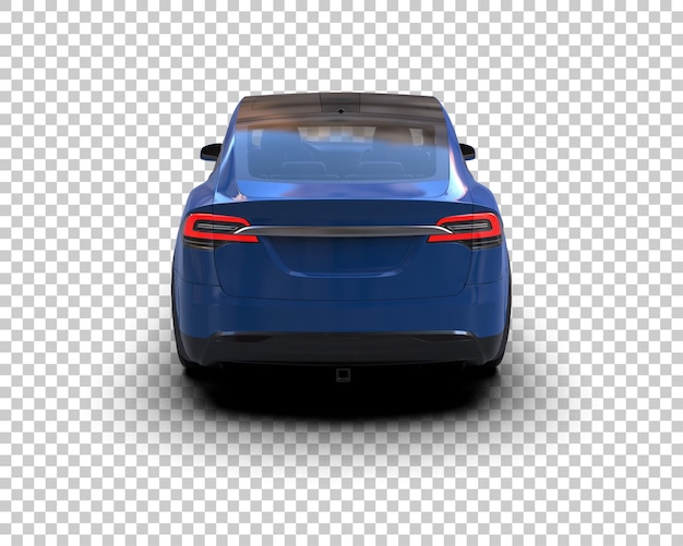 Ilustración de renderización 3D de automóviles realistas aislados en el fondo
