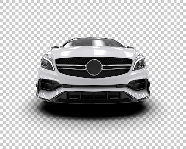 Ilustración de renderización 3D de automóviles realistas aislados en el fondo