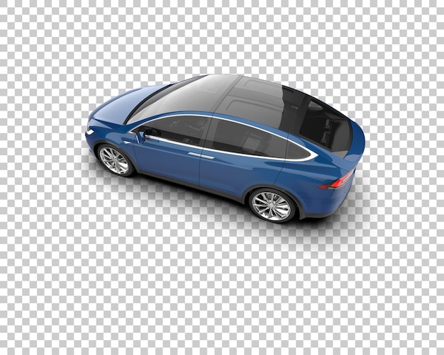 Ilustración de renderización 3D de automóviles realistas aislados en el fondo