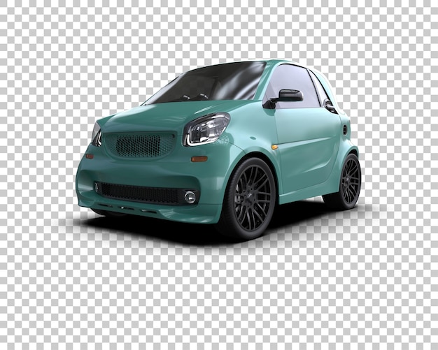 Ilustración de renderización 3D de automóviles realistas aislados en el fondo