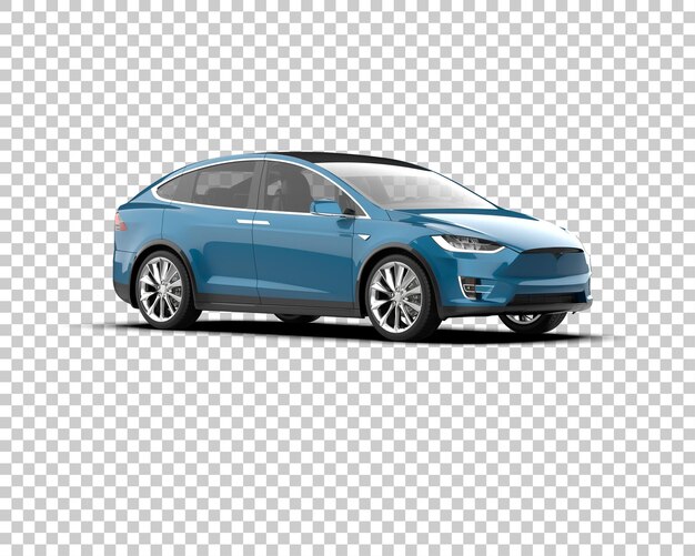 Ilustración de renderización 3D de automóviles realistas aislados en el fondo