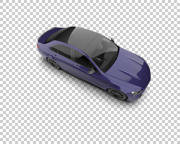 Ilustración de renderización 3D de automóviles realistas aislados en el fondo