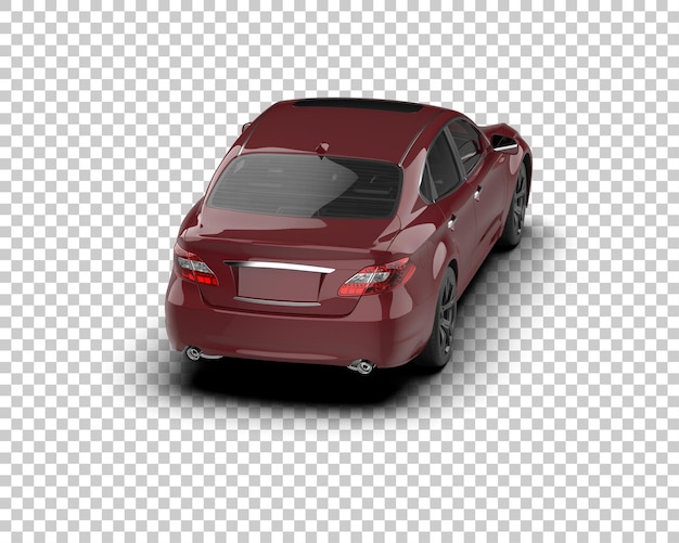 Ilustración de renderización 3D de automóviles realistas aislados en el fondo