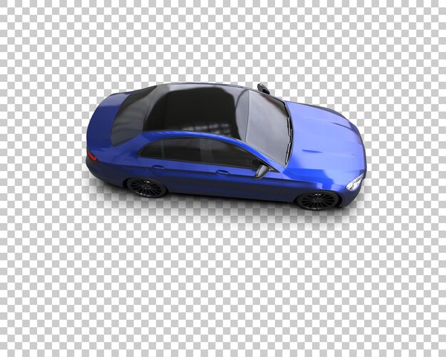 Ilustración de renderización 3D de automóviles realistas aislados en el fondo
