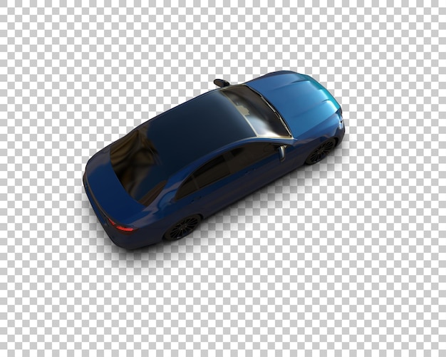 Ilustración de renderización 3D de automóviles realistas aislados en el fondo