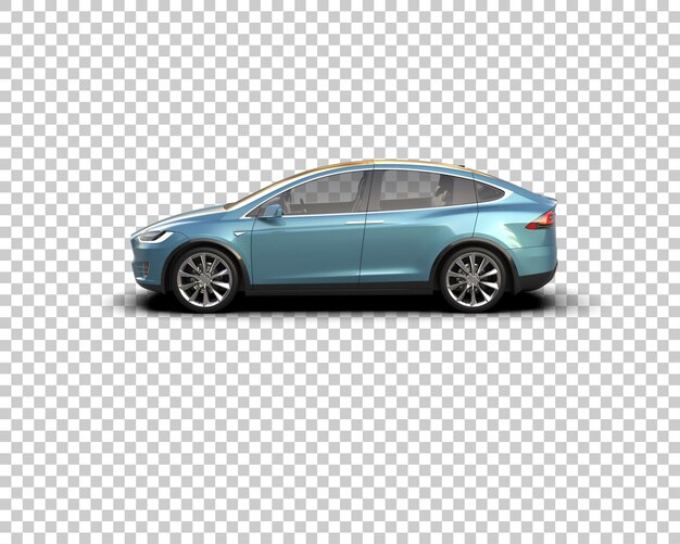 Ilustración de renderización 3D de automóviles realistas aislados en el fondo