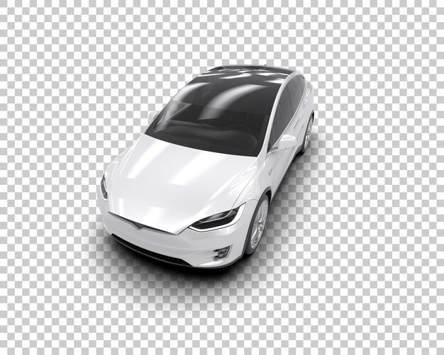 Ilustración de renderización 3D de automóviles realistas aislados en el fondo