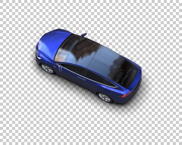 Ilustración de renderización 3D de automóviles realistas aislados en el fondo