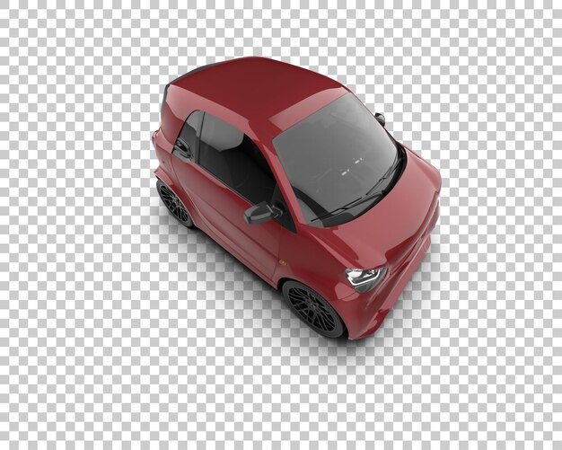 Ilustración de renderización 3D de automóviles realistas aislados en el fondo