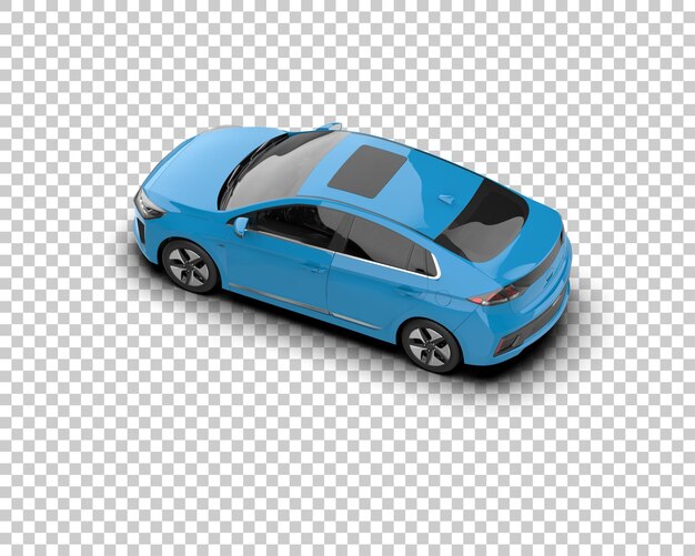 Ilustración de renderización 3D de automóviles realistas aislados en el fondo