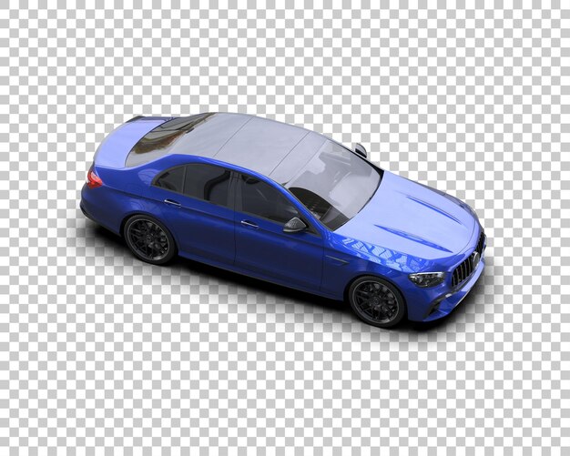 Ilustración de renderización 3D de automóviles realistas aislados en el fondo