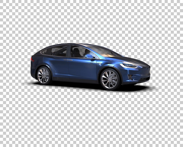 Ilustración de renderización 3D de automóviles realistas aislados en el fondo